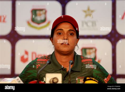 Bangladesh Women Cricket Team Captain Nigar Sultana Joty attends a pre ...