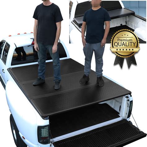 DNA Motoring TTC-HARD-095 For 2022 Ford Maverick Hard Top Tri-Fold Truck Bed Tonneau Cover ...