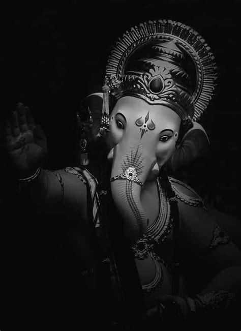 Top 94+ about ganpati black wallpaper - Billwildforcongress