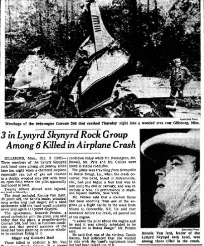 George W Ghindia on Twitter: "RT @URDailyHistory: 20 Oct 1977: Ronnie ...