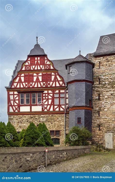 Limburg castle, Germany stock image. Image of architecture - 241267905