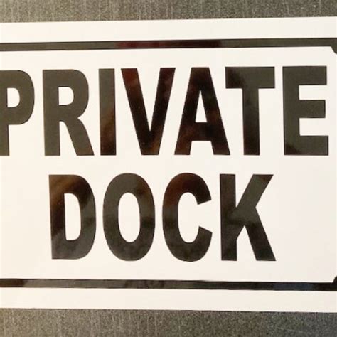 Private Boat Dock Signs - Etsy