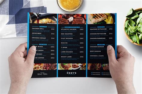 Editable Trifold Restaurant Menu Template In Psd Ai & Vector Restaurant ...