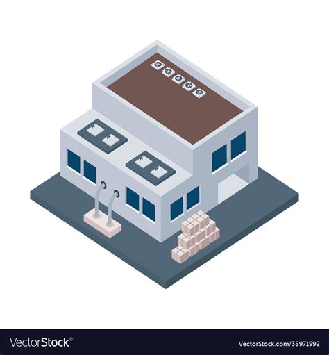 Warehouse building Royalty Free Vector Image - VectorStock