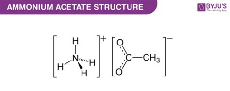 Ammonium acetate (C 2 H 7 NO 2 ) - Structure, properties , Production, Uses and FAQs of Ammonium ...