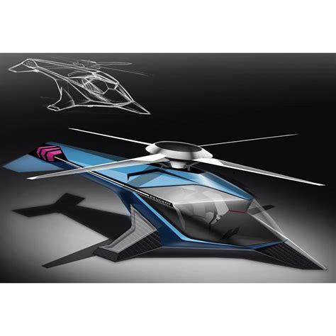 Peugeot Design Summer Class: Tyler’s helicopter concept.---This summer we held a 3 day design ...