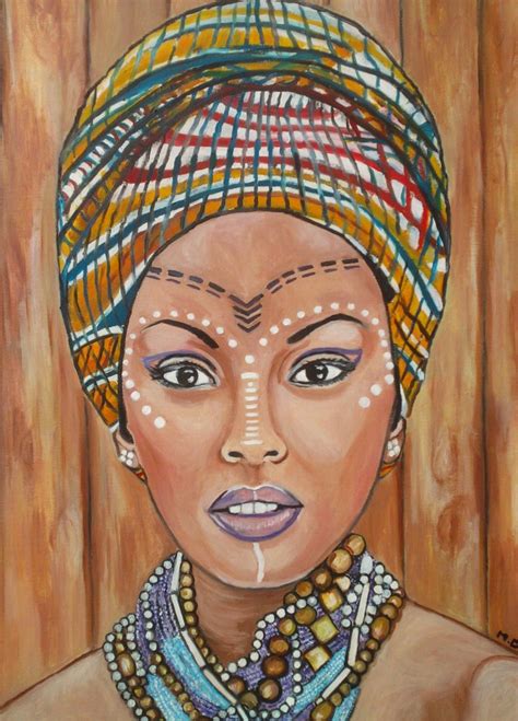 L-Africaine.jpg, Peinture par Muriel Dupont | Artmajeur