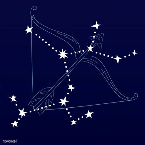 Download premium vector of Sagittarius astrological sign design vector ...