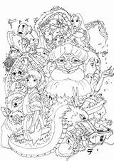 Spirited Away Coloring Pages  Printable sketch template