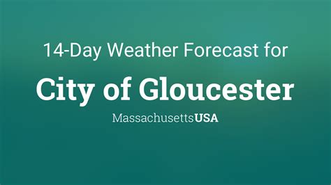 City of Gloucester, Massachusetts, USA 14 day weather forecast