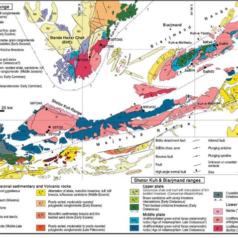 1: Simplified geological map of the Iranian plateau and its structural... | Download Scientific ...