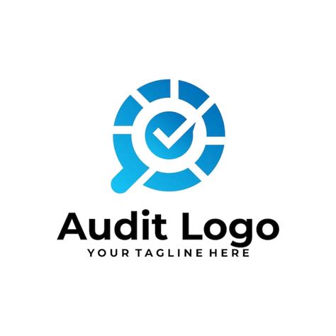 Premium Vector | Audit logo vector design template