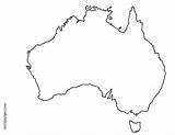 Australia Map Coloring Page Pages sketch template
