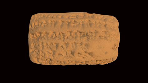 Cuneiform Tablet HMANE1891.12.5 - 3D model by Harvard Museum of the ...