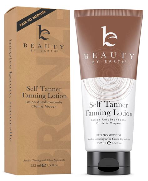 Beauty by Earth - Vegan Self Tanner, Natural Look Tan for Fair to ...