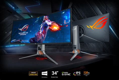 ASUS ROG Swift PG349Q Ultra-wide Curved Gaming Monitor - 34" 21:9 Ultra ...