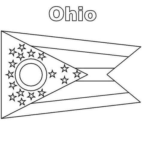 Ohio State Flag Coloring Page : Color Luna | Ohio state flag, Ohio flag, Flag coloring pages