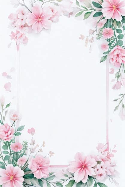 Premium Photo | Watercolor Pink Flowers Background