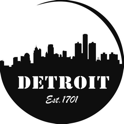 Detroit Michigan Skyline Background Illustrations, Royalty-Free Vector ...