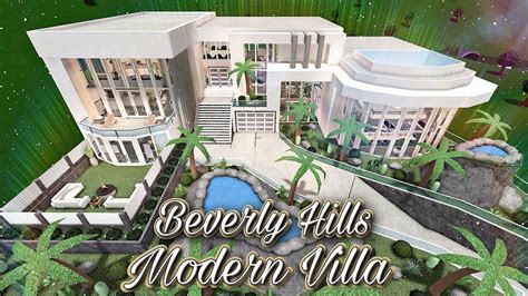 BLOXBURG: BEVERLY HILLS MODERN VILLA TOUR! (No Large Plot) | House plans with pictures, Castle ...