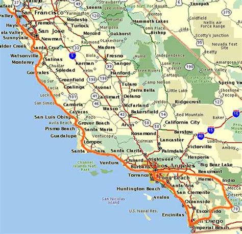 Map Of West Coast Of Usa | My blog