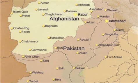 Map Of Pakistan Afghanistan Border Maps Of The World | Images and ...