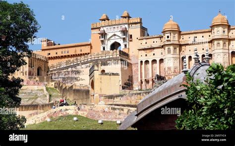 Amer Fort or Amber Fort is a fort located in Amer, Rajasthan, India Stock Photo - Alamy