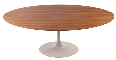 New Design replica of Saarinen Tulip Table in Wooden Oval Top. 2 meter length / Large Dining table