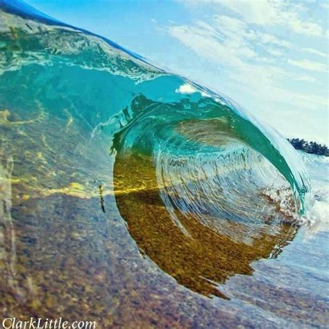 Crystal Clear Waves, Hawaii. Photo by Clark Little. No Wave, Beach Waves, Ocean Beach, Ocean ...