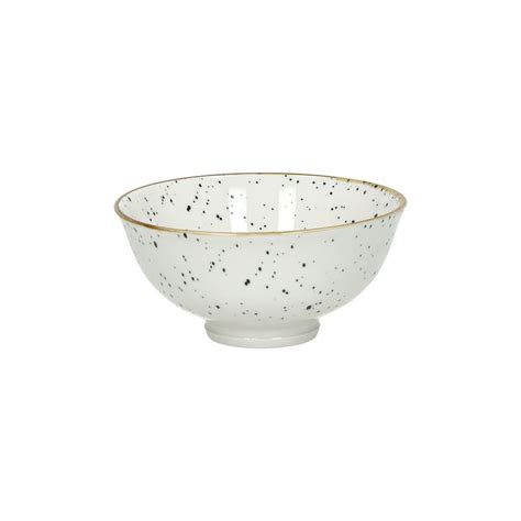 Cereal Bowl Alto White Black D12cm (x6) Pomax