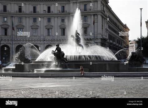 fountain in Piazza della Repubblica Rome Stock Photo - Alamy