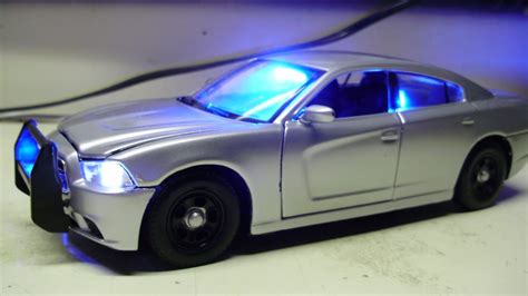 Richard's custom 1:24 DODGE CHARGER PURSUIT slicktop diecast police model with working lights ...