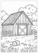 Barn Coloring Pages  Fun Farm & Countryside Sheets CrayonAZCom sketch template