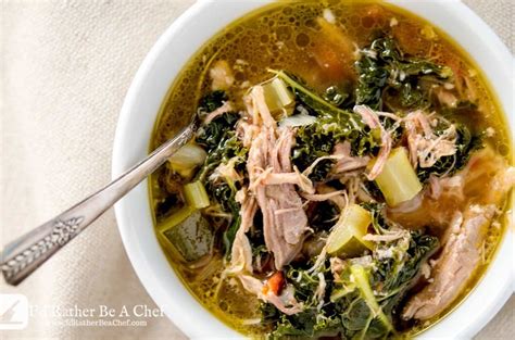 Healthy Pulled Pork Soup | I'd Rather Be A Chef