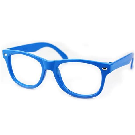 Free Shipping Unisex Candy Color Cartoon Cute Eyeglasses Blue Glasses Frame Spectacles For ...