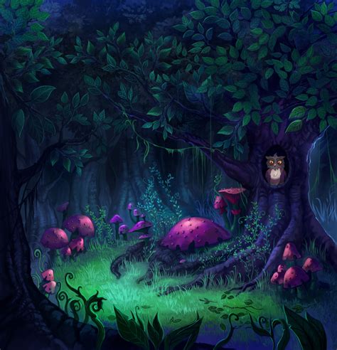 night forest by teritori on DeviantArt