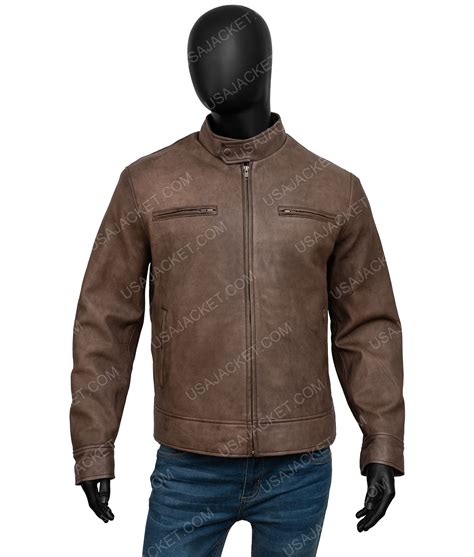 Chicago P.D. S07 Brown Hank Voight Leather Jacket