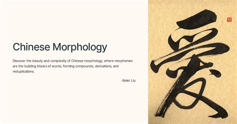 Chinese Morphology