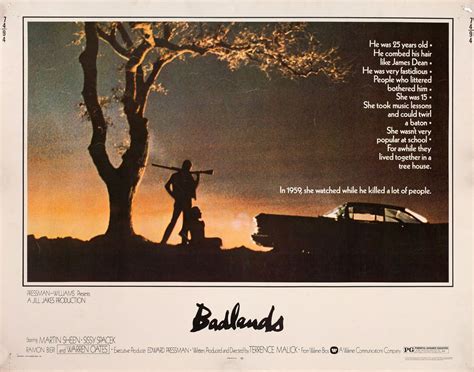 Badlands Original 1974 U.S. Half Sheet Movie Poster - Posteritati Movie ...