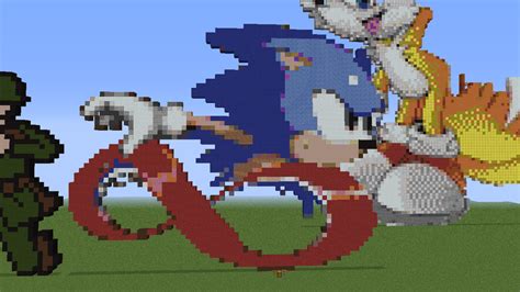 Sonic Pixel art in Minecraft by Trojan66 on DeviantArt