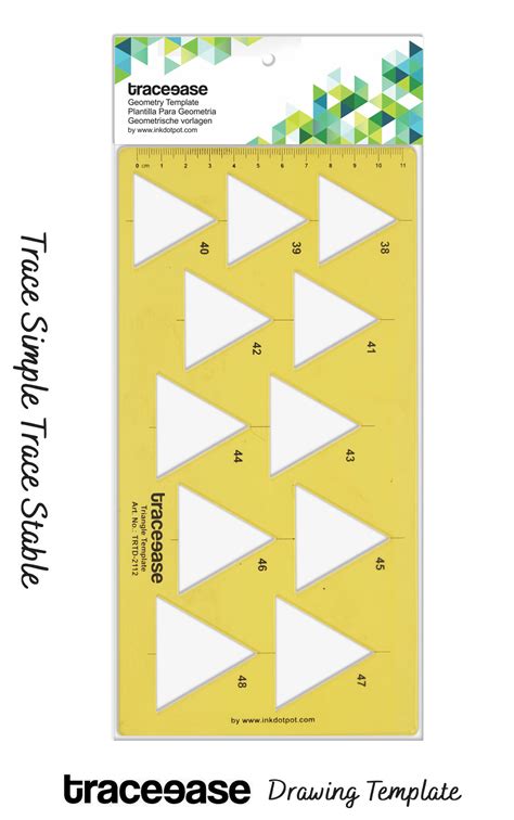 Traceease Geometric Drafting Triangle Template Drawing Stencil,-IO7 | eBay