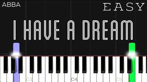 ABBA - I Have A Dream | EASY Piano Tutorial - YouTube