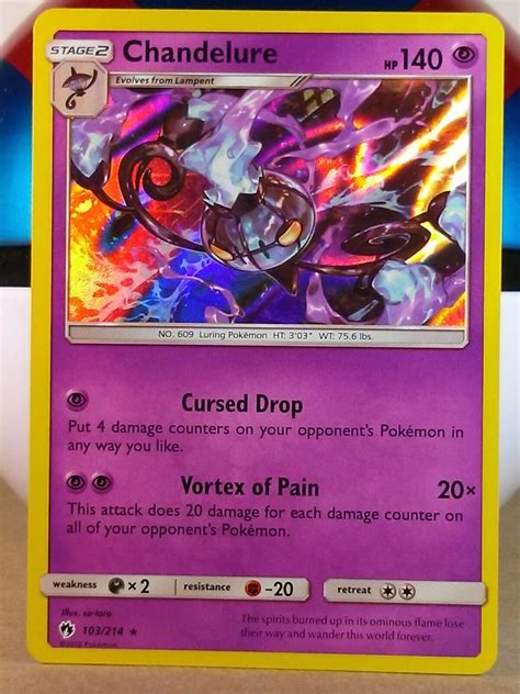 Pokemon Chandelure Card