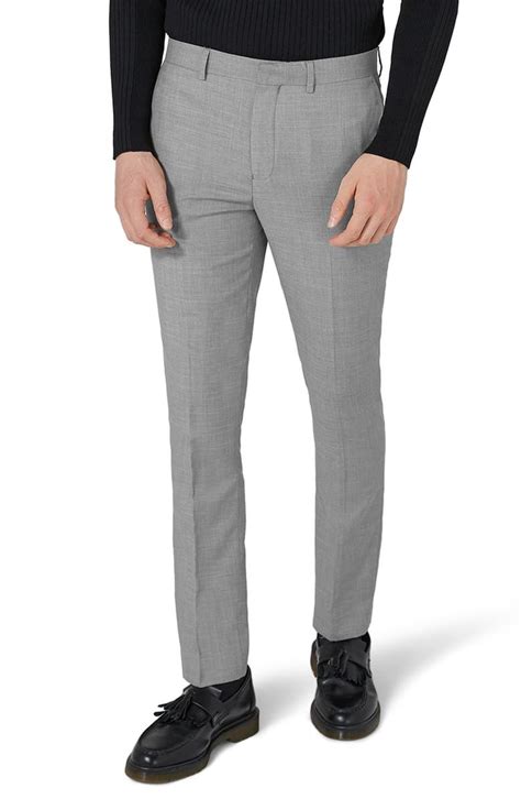 Topman Como Skinny Fit Grey Suit Pants | Nordstrom