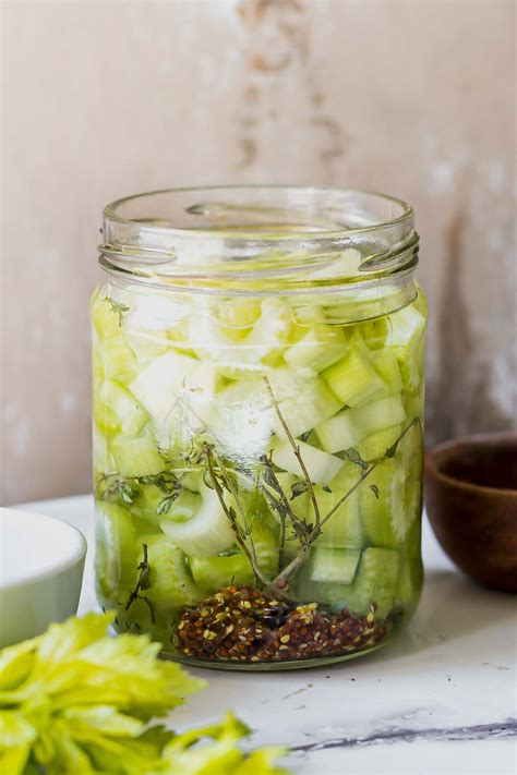 Quick Pickled Celery ⋆ Easy Refrigerator Pickled Celery Slices!