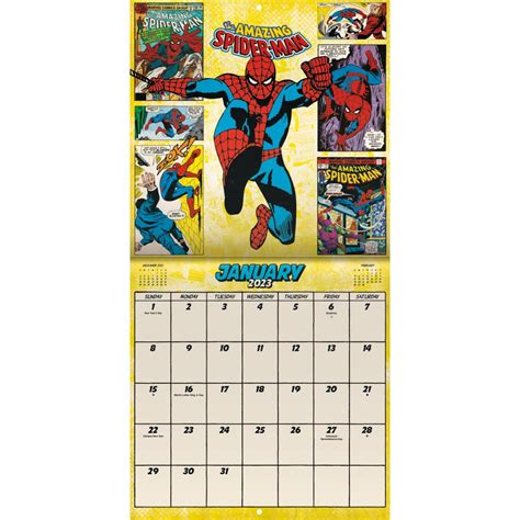 Marvel Wall Calendar 2023 Marvel Comics 2023 Wall Calendar - The Art of Images