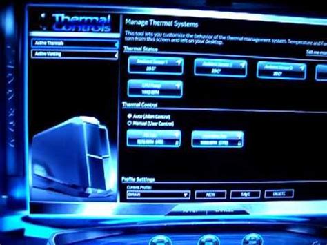 Alienware Aurora ALX Command Center - Thermal Controls - YouTube