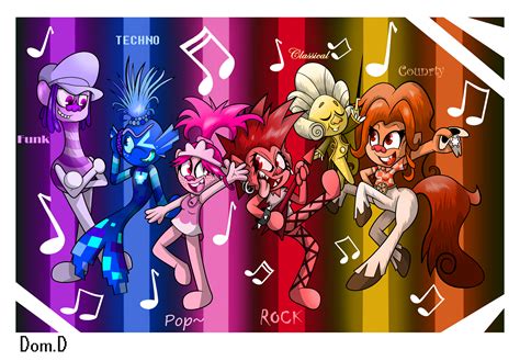 Six Types Of Music. [Trolls World Tour] by DomajackTheSheep on DeviantArt