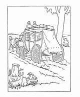 Stagecoach Coloring Pages Coloring sketch template