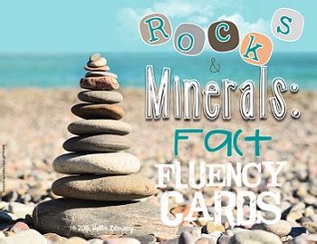 Fluency Task Cards {Rocks & Minerals Facts} by Hello Literacy | TpT